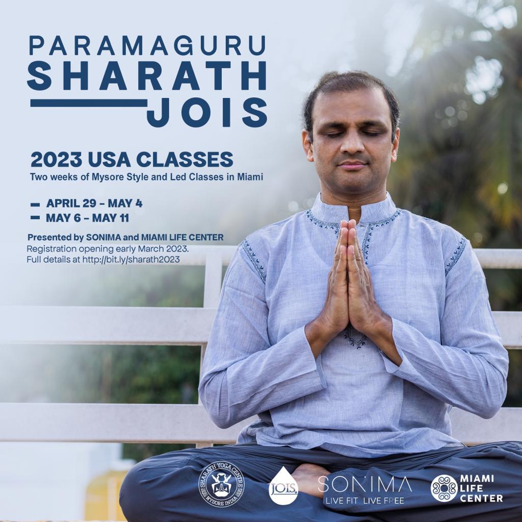 2023 Sharath Guruji USA Workshop Poster
